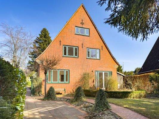 Vorderansicht des Hauses