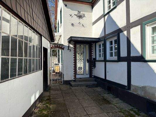 Eingangsbereich Fachwerk