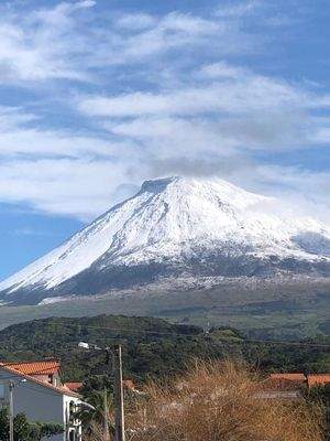 Blick zum Pico mit Puderüberzug