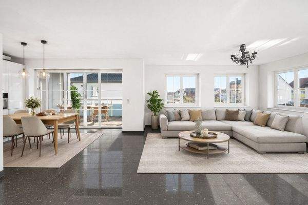 1.OG Familienwohnzimmer mit Essbereich