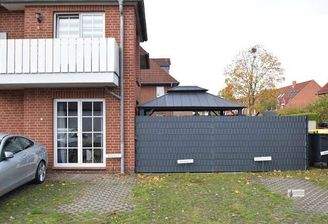 abgezäunter Bereich der Terrasse