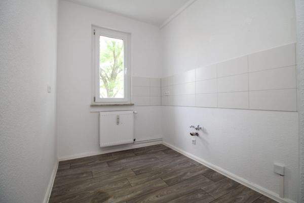 Einblick in die neue Küche