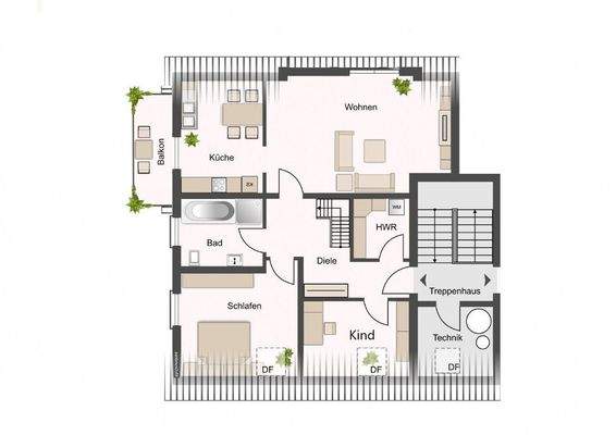 Grundriss untere Ebene