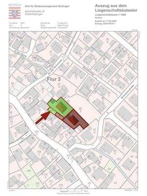 Markiertes Grundstück