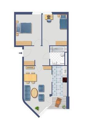 Visualisierter Grundriss
