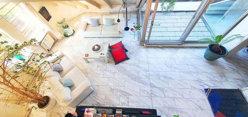 Blick von der Galerie