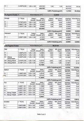 Wohnflächenberechnung 2
