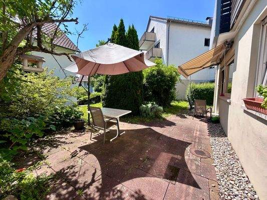 Terrasse der UG-Wohnung