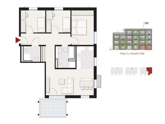 Grundriss ohne Garten