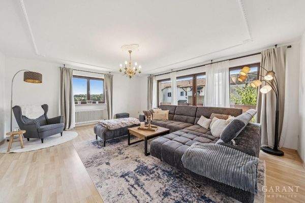 Wohnzimmer mit Terassenausgang