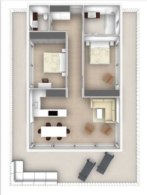 Wohnung Ansicht Plan 