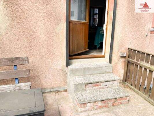 Ausgang zur Terrasse vom Wohnzimmer