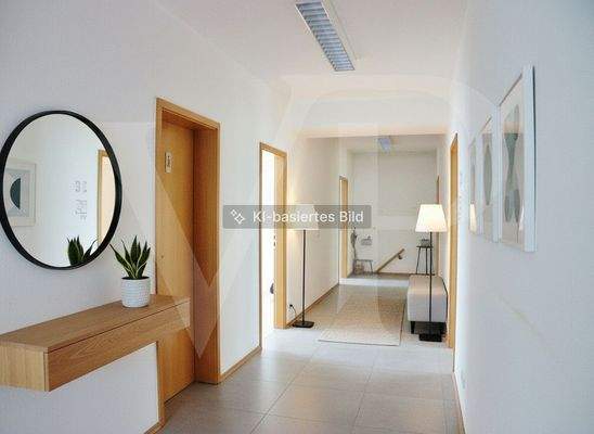 Flur KI möbliert