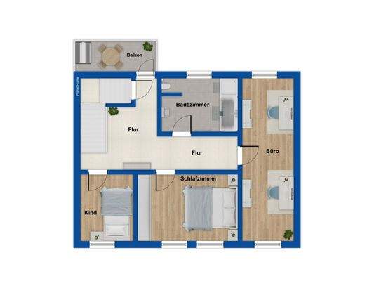 Grundriss Obergeschoss