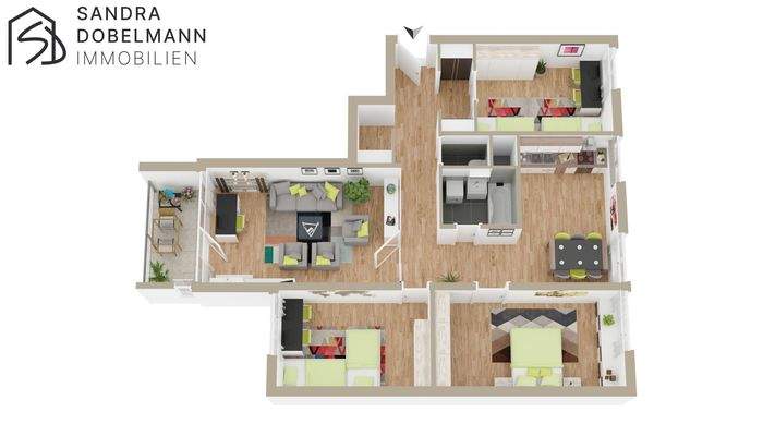 Grundriss Wohnung 7.OG