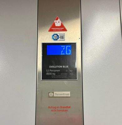 Lastenaufzug Tragkraft