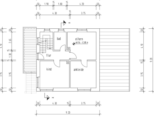 Grundriss Obergeschoss 