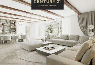 EG Wohnzimmer mit Kamin Visualisierung