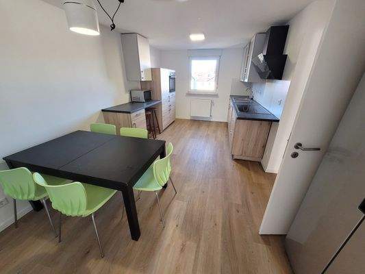 Küche im Dachgeschoss