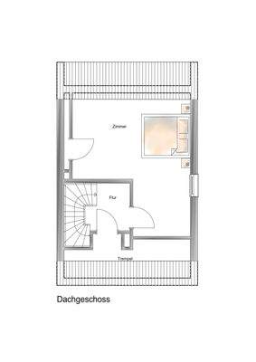 - Grundriss Dachgeschoss/Loft - 