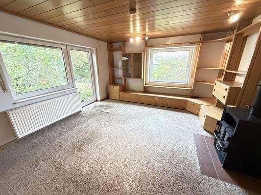 Wohnzimmer mit Terrassentür