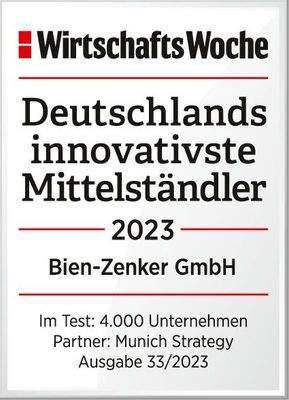WiWo MS Dtld innovativsteMittelstaendler 2023 Bien Zenker GmbH