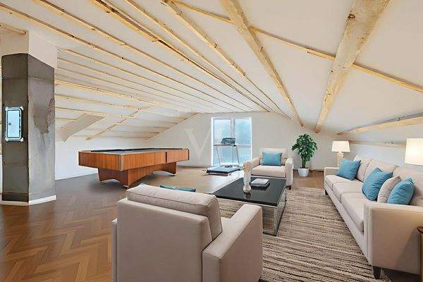 Dachboden digital möbliert