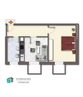 Grundriss Räume im UG