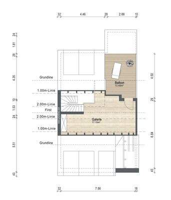 Grundriss Spitzboden