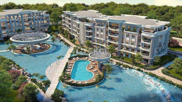 Apartments in a Complex with a Landscaped Garden in Kocaeli