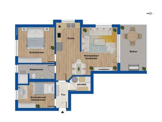 Grundriss 1. Obergeschoss