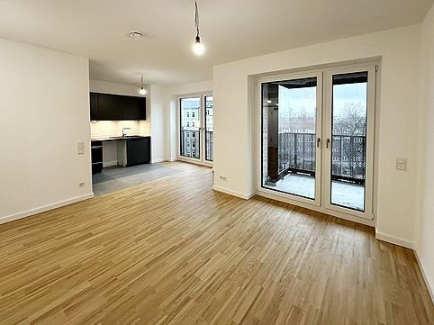 Wohnen Blick RG Küche / Beispielwohnung