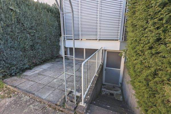 Treppenabgang am WiGa