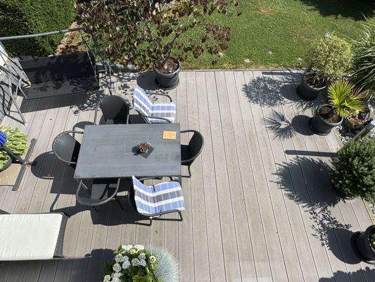 Blick auf die Terasse