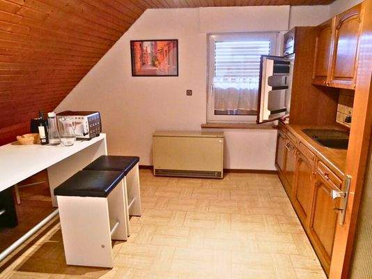 Küche im Dachgeschoss