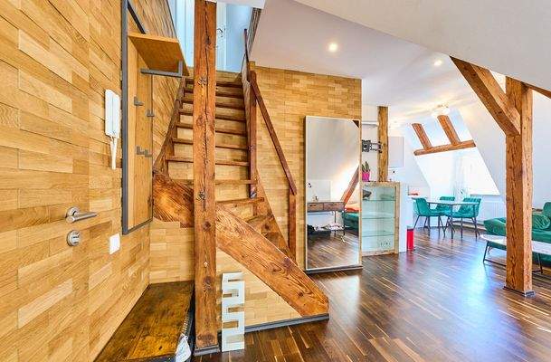 Wohnzimmer und Diele