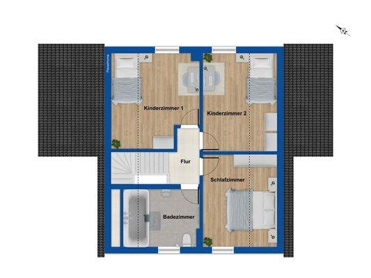 Grundriss Obergeschoss