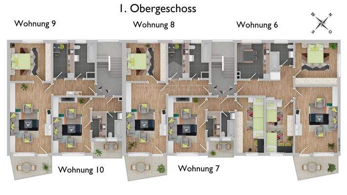 Grundriss Ten-Welberg-Str. 2+4, 1. OG