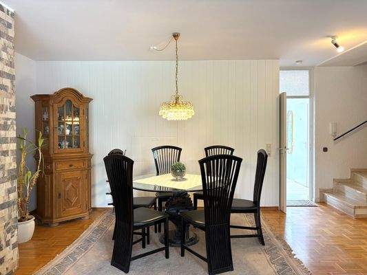 Essbereich im Wohnzimmer