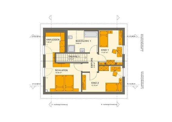 Grundriss Dachgeschoss