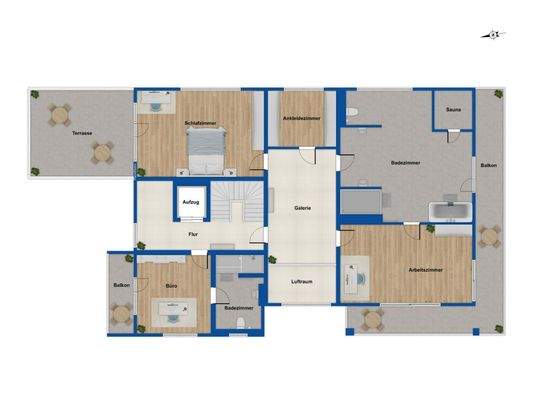 Grundriss Obergeschoss