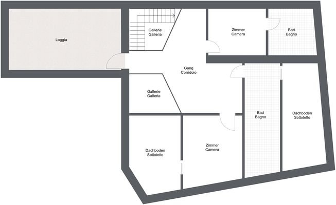 Salurn_2OG - 1. Etage - 2D Floor Plan