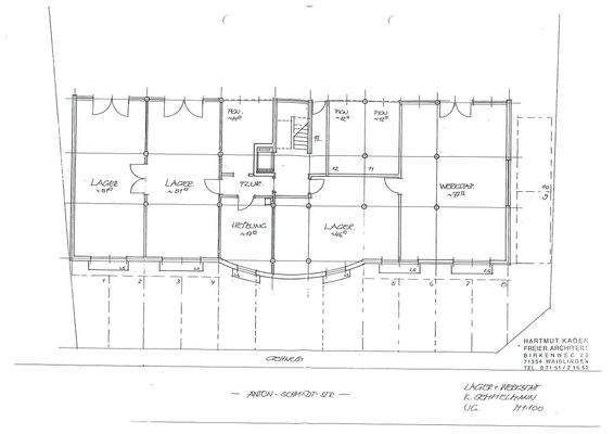 02 Grundriss UG mit Lager und Zufahrt
