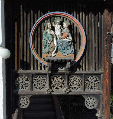 Hl Familie über Eingang