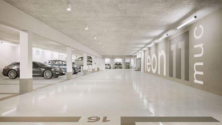 Modernes Parken auf für EVs!