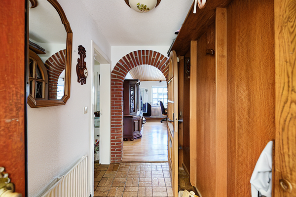 Eingangsbereich - virtuell aufgeräumt  -  Lütt Immobilien - Sasel