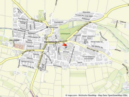 Geolyzer Kartenausschnitt