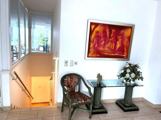 Treppenabgang zur Wohnung