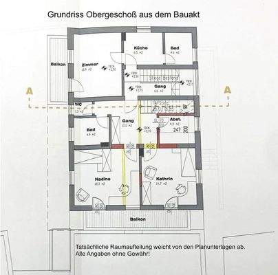 Grundriss Obergeschoss