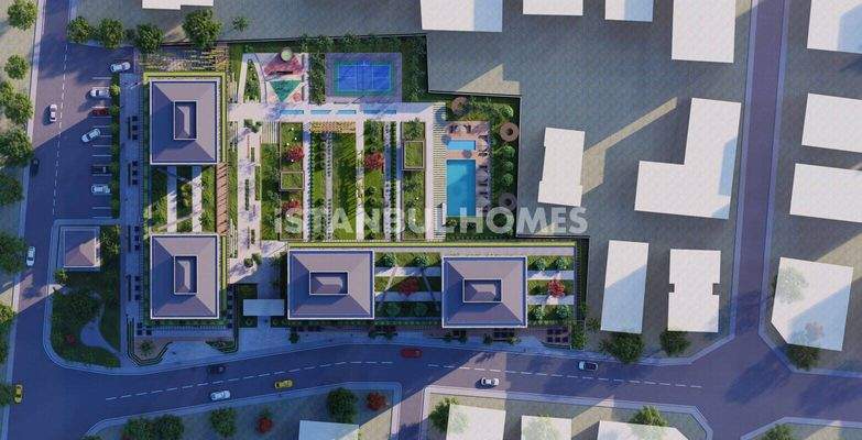 City-View Flats in a Complex with Pool in Kadikoy Istanbul